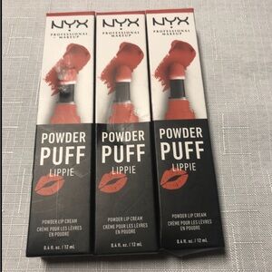 3 Pack NYX MAKEUP Powder Puff Lippie Lip Cream Puppy Love PPL06 SEALED